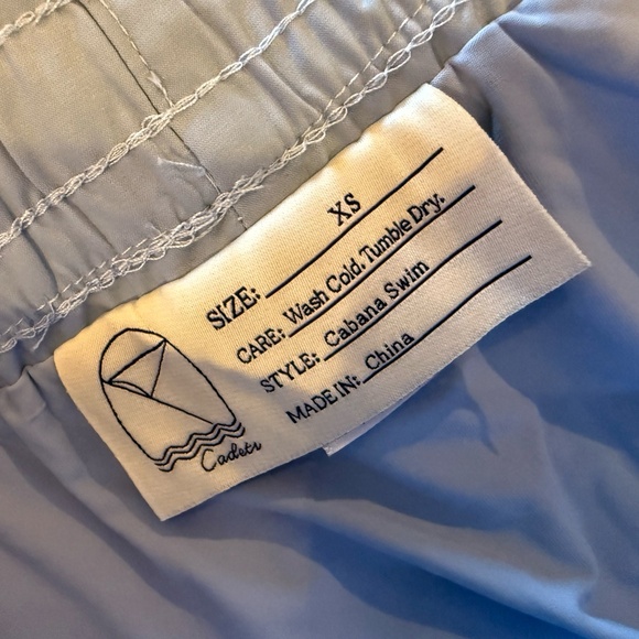 Cadets Men’s Cabana Swim Shorts in Light Blue SZ XS NWT - Picture 2 of 3